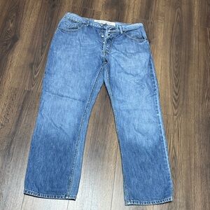 Men's Relaxed Fit Blue fake London genius jeans